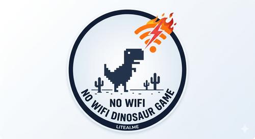 No Wifi Dinosaur Game  logo