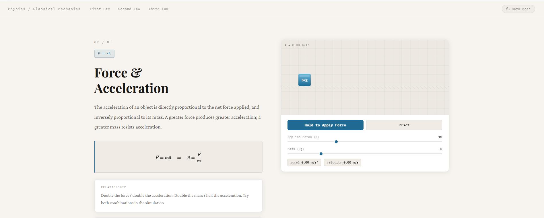 Newton Law screenshot 3