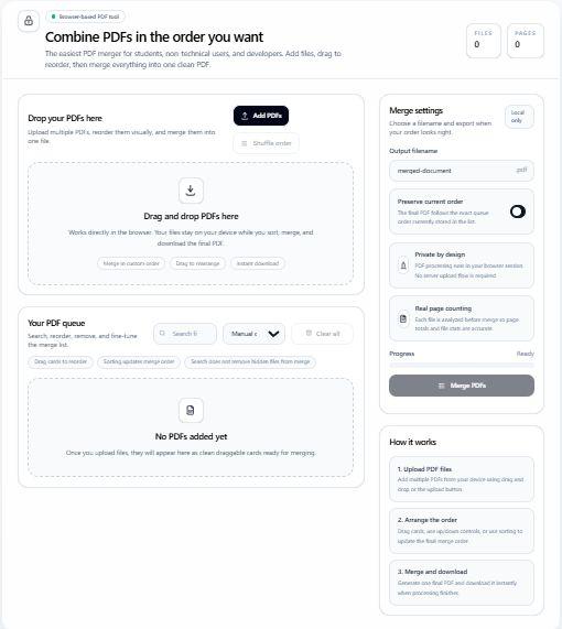 Merge PDF Documents screenshot 4