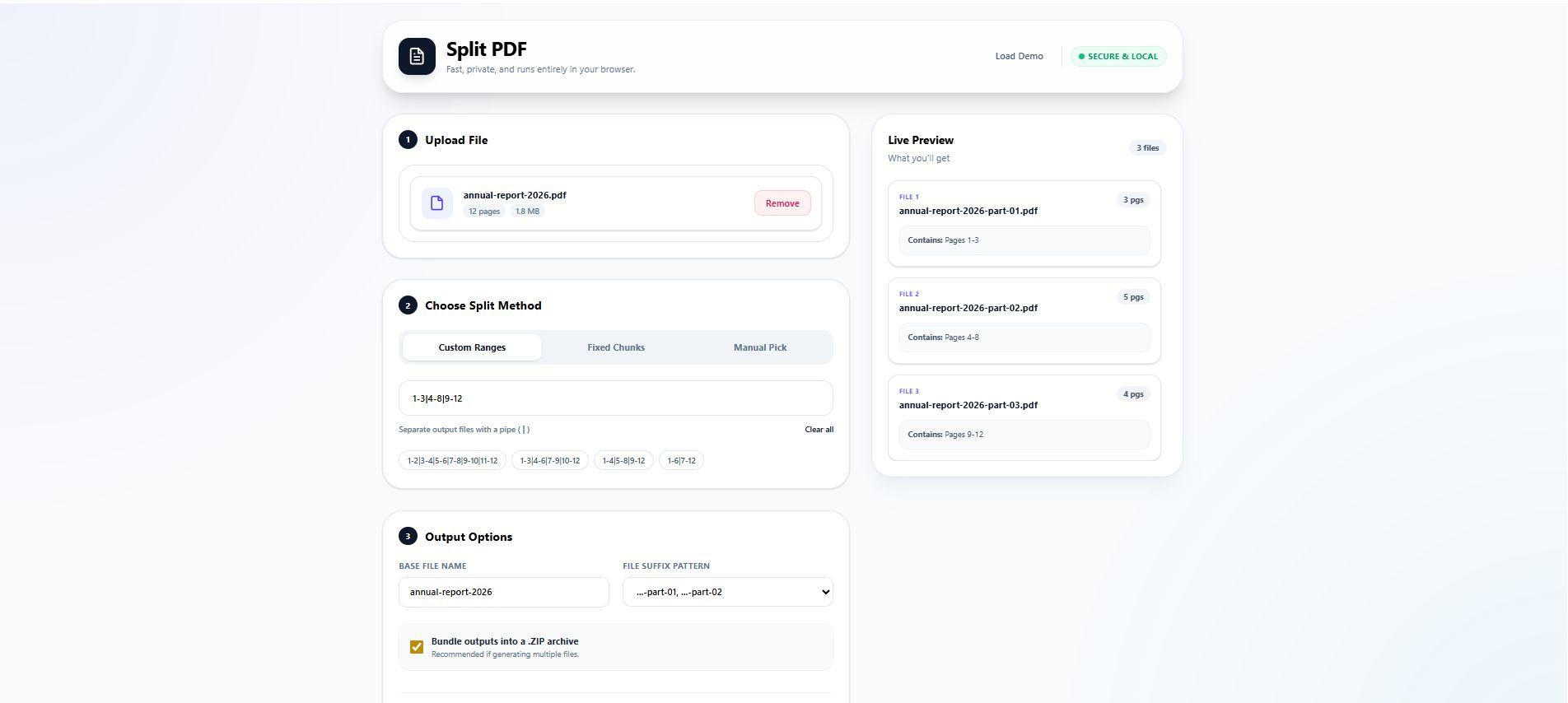 Dismerge PDF screenshot 4