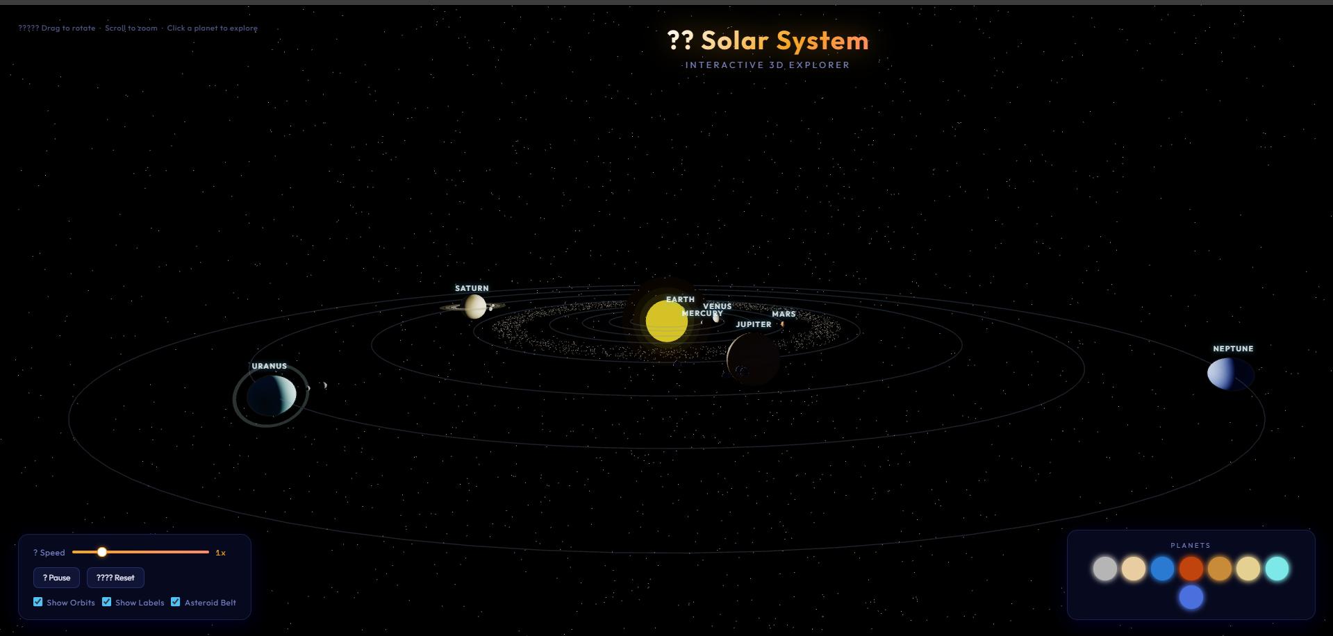 solor system 3d screenshot 4